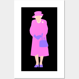 Queen Elizabeth T Shirt Pop Art - Queen of England Posters and Art